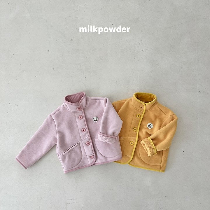 Puff Fleece Jacket-milkpowder-1
