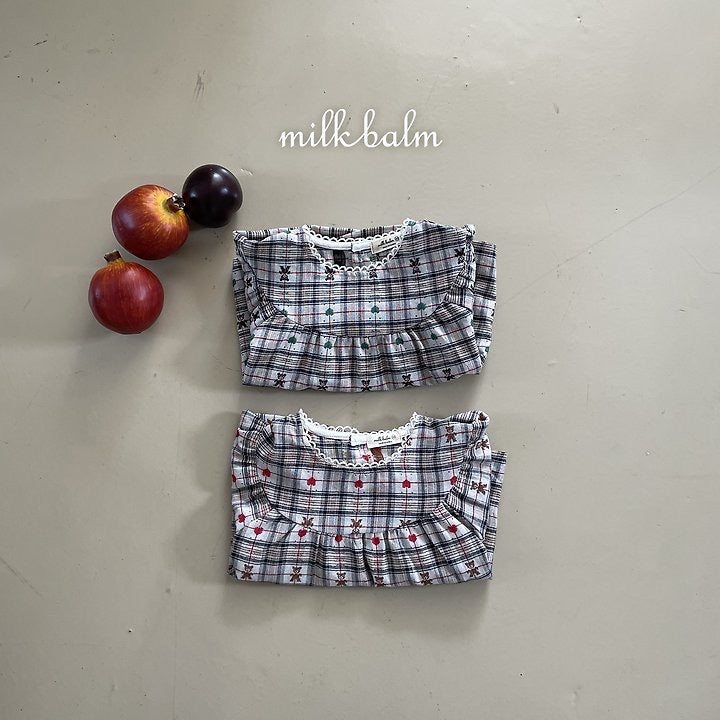 Check Bear Blouse-milkbalm-6
