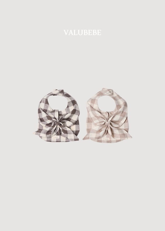 Check Scarf Bib - valubebe - 090