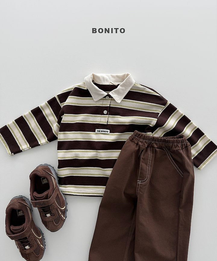 Stitch Cotton Pants - BONITO - 043