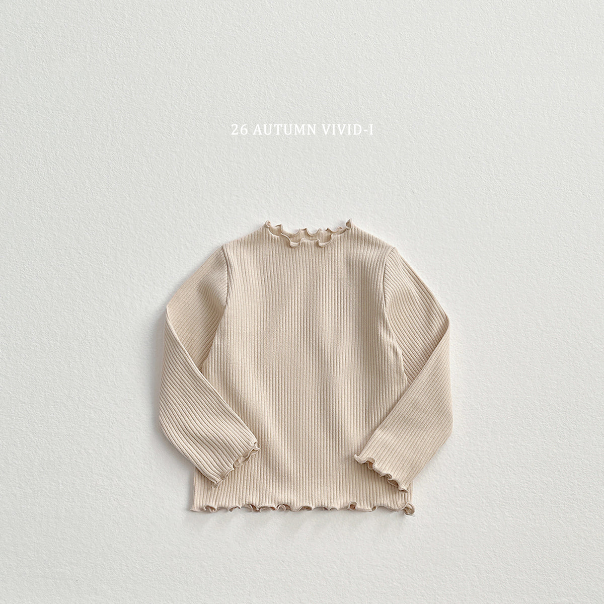 Soft Ribbed Lettuce-Edge T-Shirt-vivid-i-73