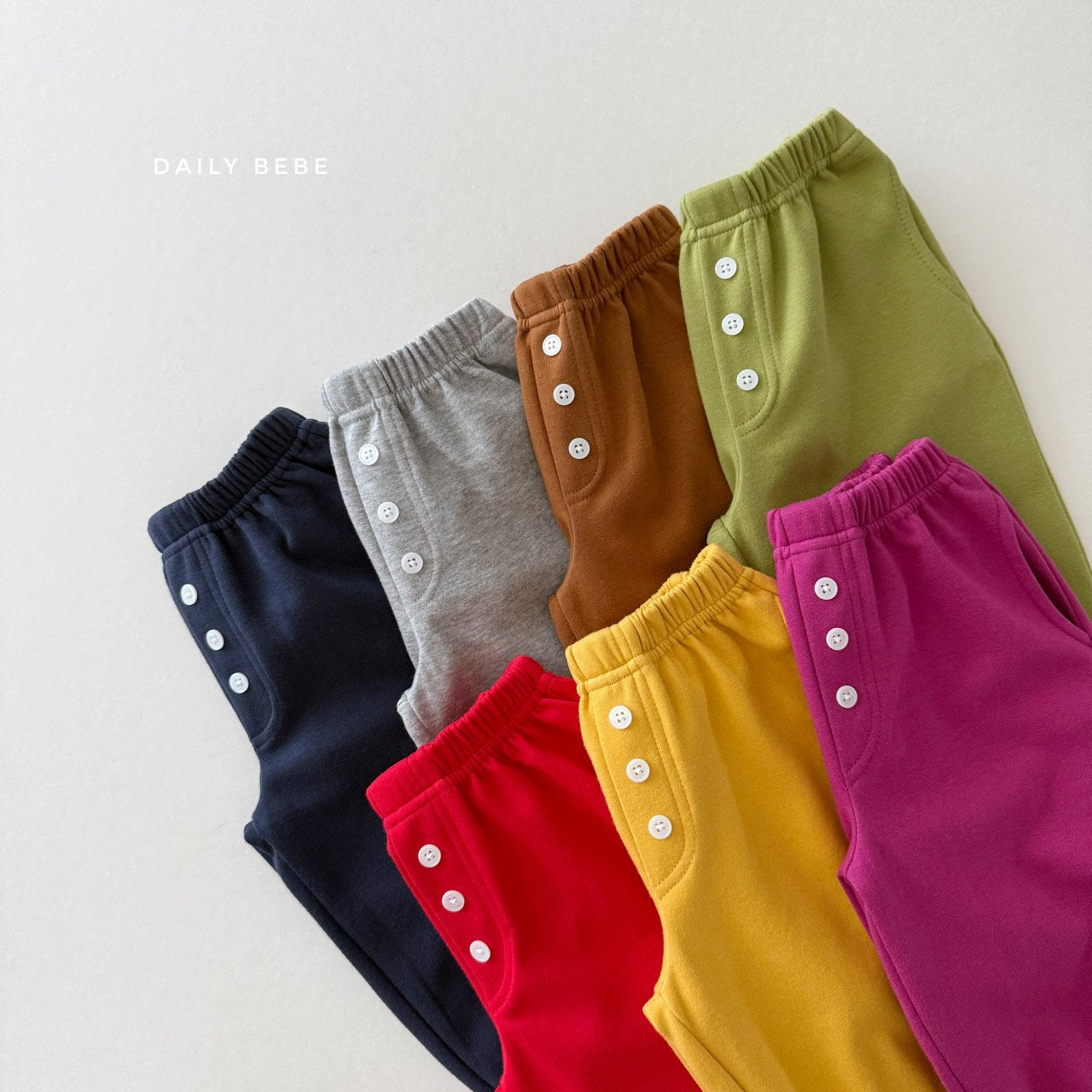 Button Jogger Pants-dailybebe-15