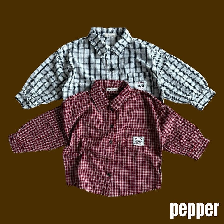 Cookie Check Shirt-pepper-17