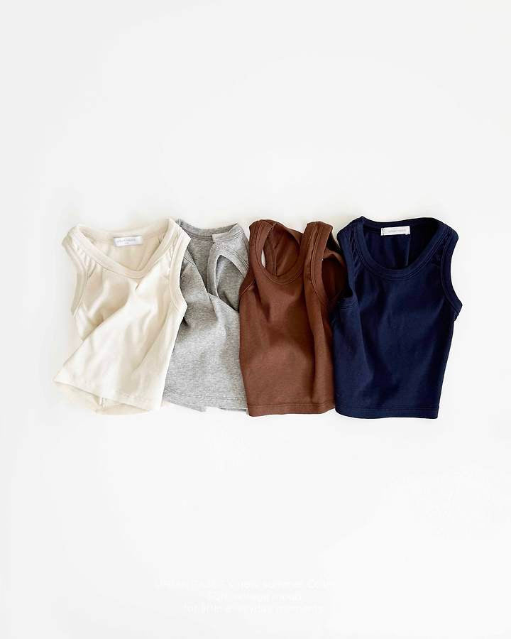 Basic sleeveless Top-URBAN RABBIT-9