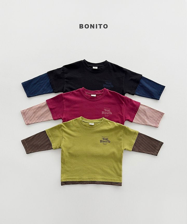 Layered Sleeve Tee - BONITO - 049