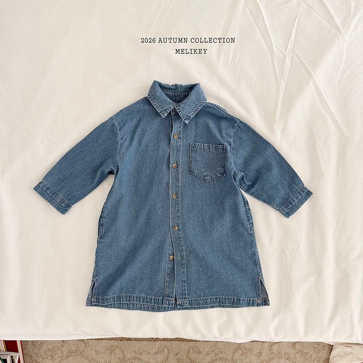 Denim Shirt Dress-melikey-49