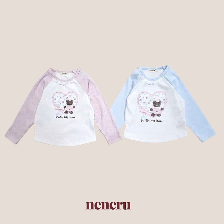 Heart Bear T-Shirt-neneru-20