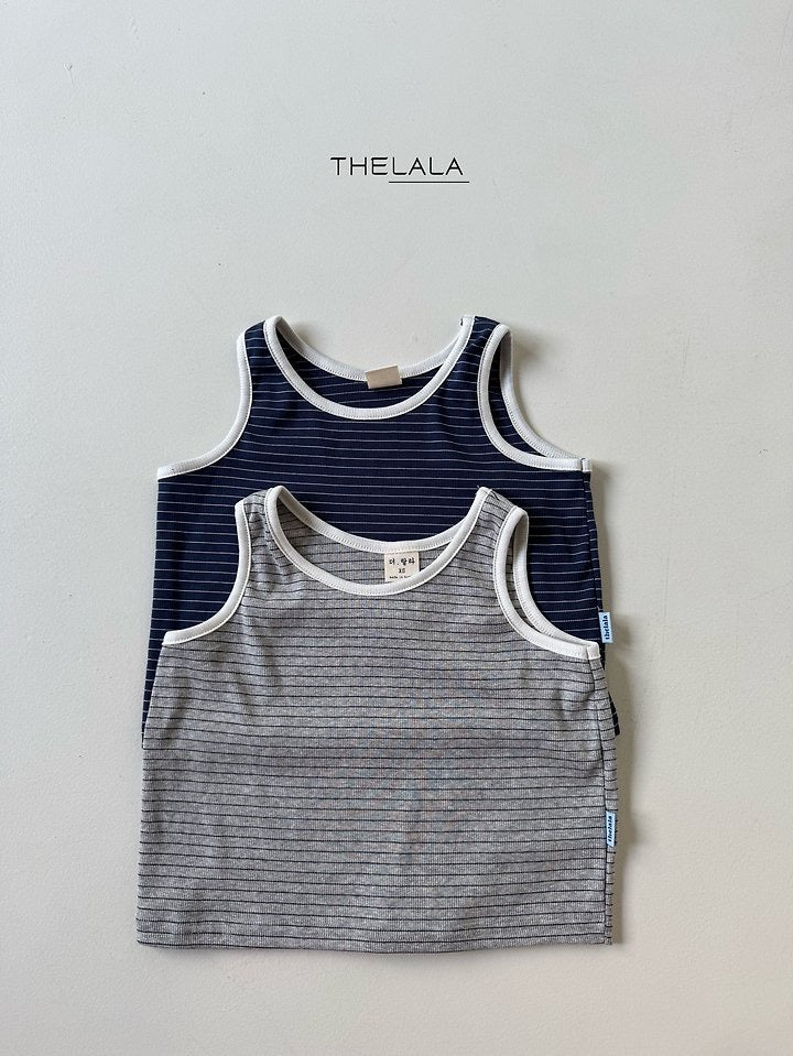 Boxy Stripe Sleeveless Top - the lala-2-5