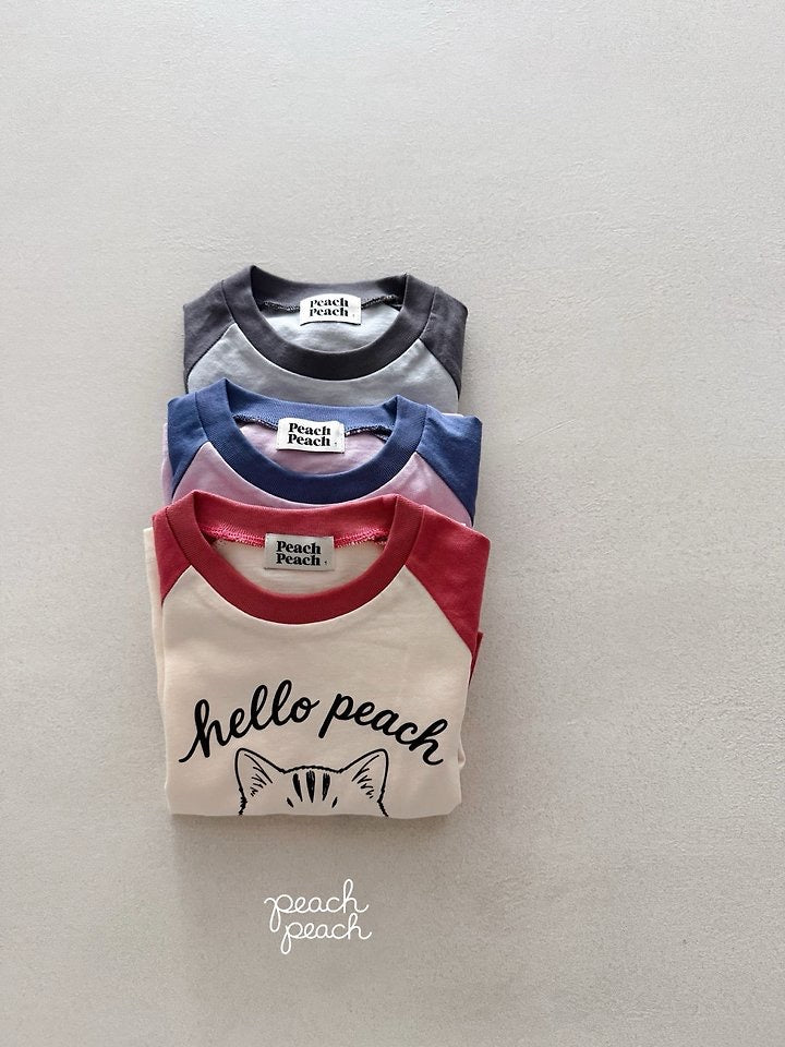 Hello Peach T-Shirt-peach peach-7