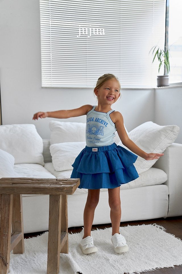 denim tiered skirt -jujua-19