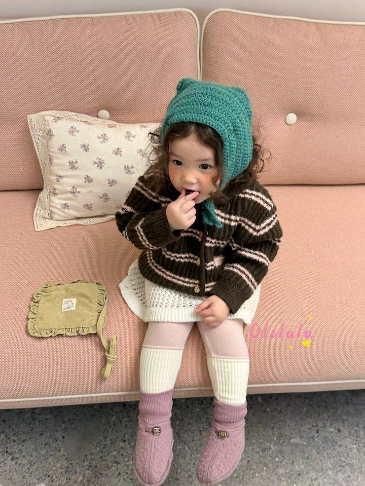Cream Ribbed Leggings-ololala-7