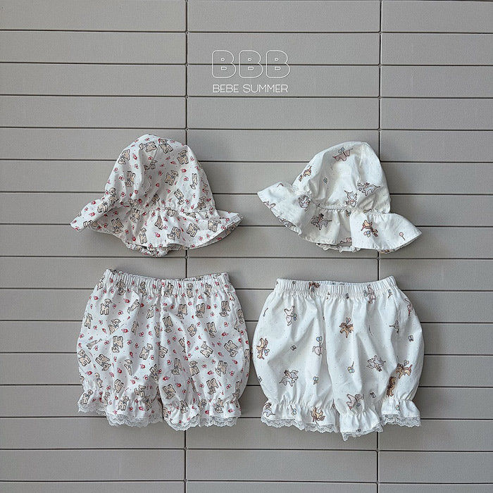 bebe animal pants ・hat set-bellabambina-73