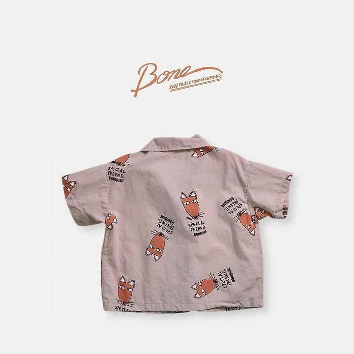 Fox collar shirt / boneoune -57