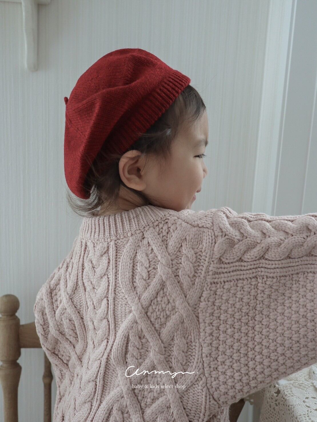 ｜即納｜ Knit beret  / Aosta