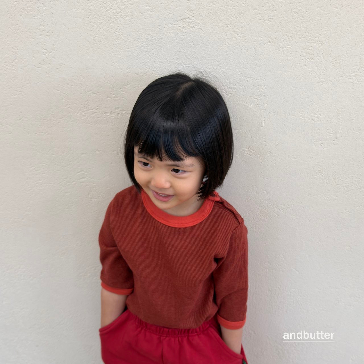 Snap 3/4 T-Shirt-and butter-24
