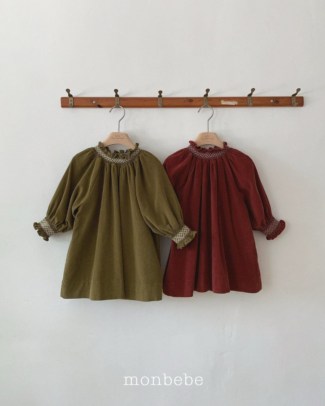 Corduroy Smocked Dress-monbebe-18