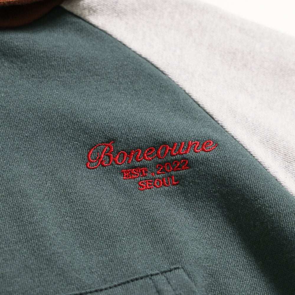 Three-Color Color-Block Hoodie-boneoune-16