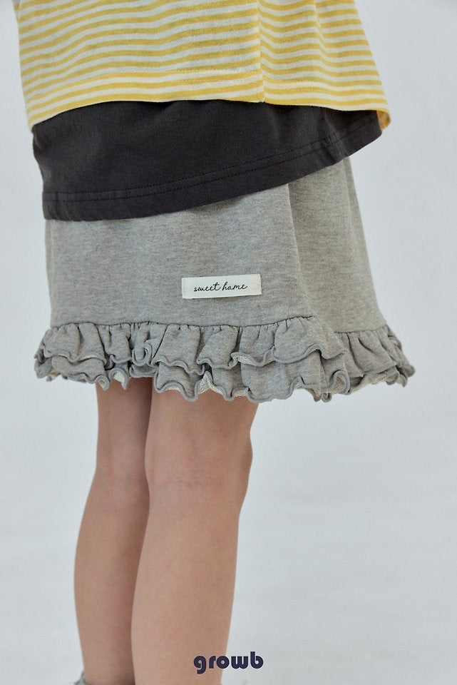 Ruffle Sweat Skirt-growb-39