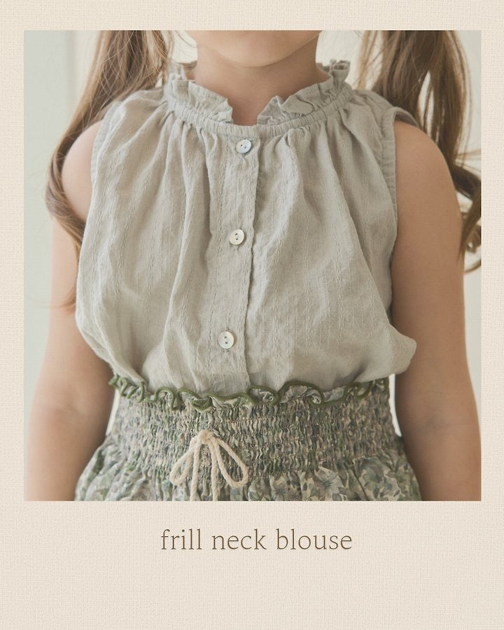 Frill Neck Blouse-monatelier-2-12