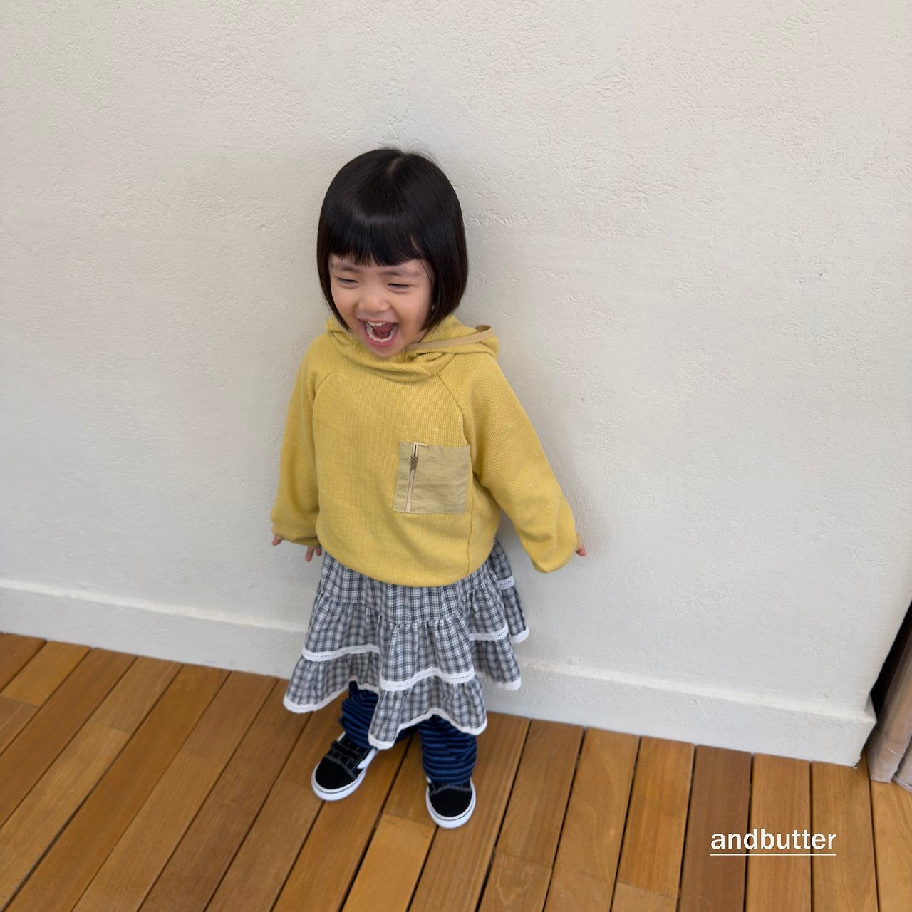 American Waffle Hoodie-and butter-15