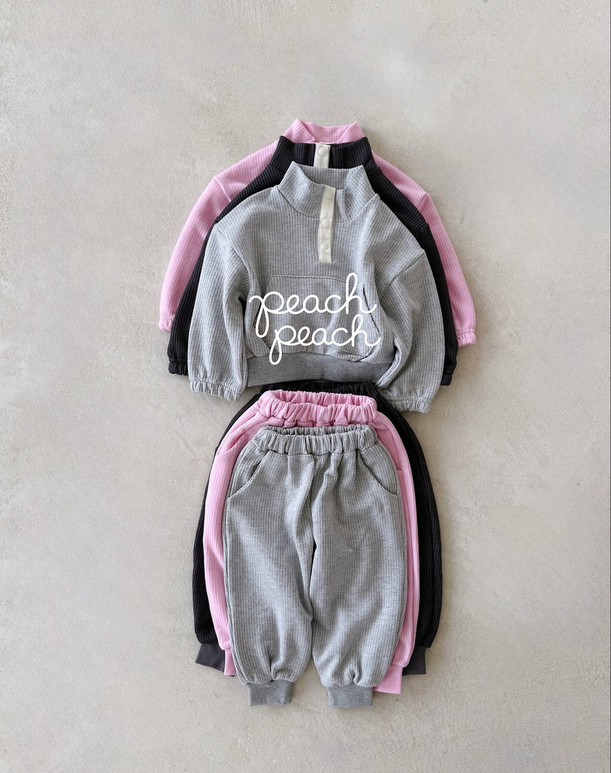 Egg Anorak Sweatshirt-peach peach-5