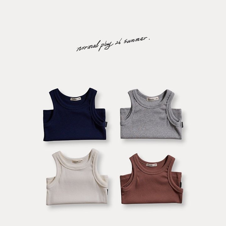 soft rib sleeveless T-normalplay-58
