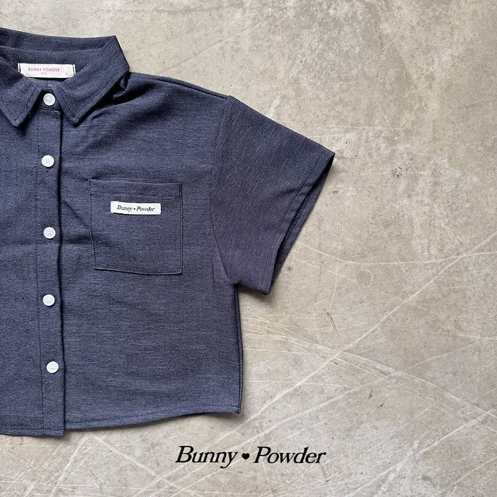denim short sleeve shirt -bunnypowder-96