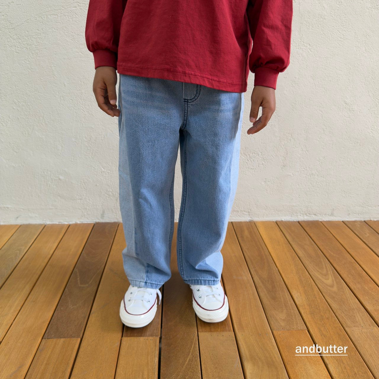 Curved Denim Pants-and butter-2