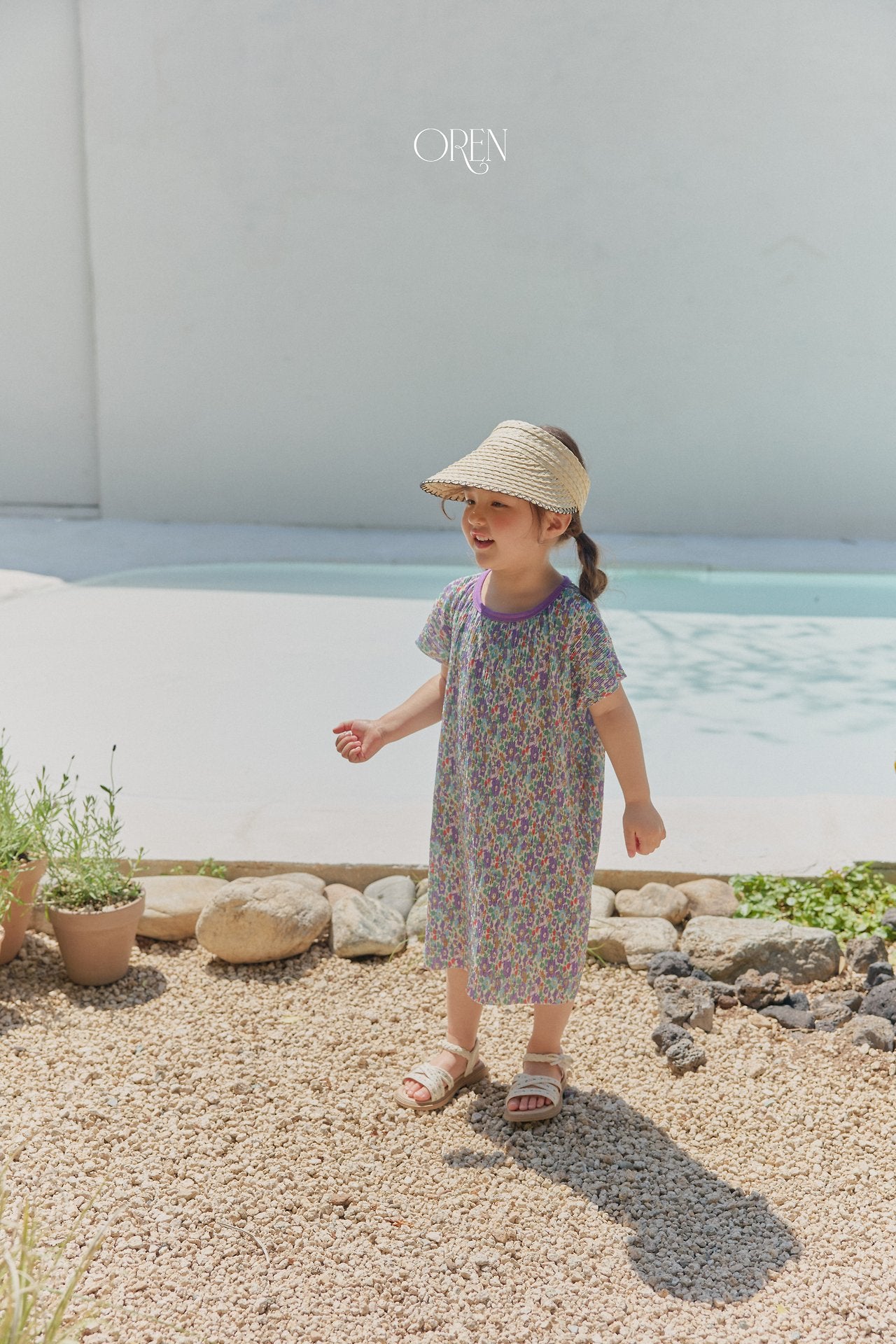 Petit Chou Raffia Sun Cap-OREN-4-4