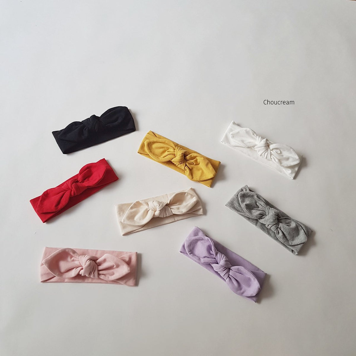Solid Ribbon Headband-CHOUCREAM-17