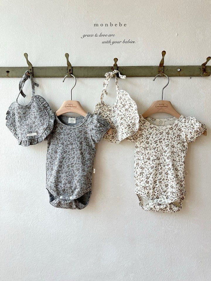 puff flower suit with bib / monbebe -43