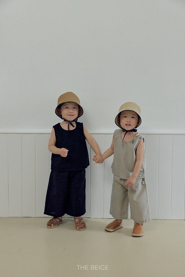 linen wide pants / the beige -10