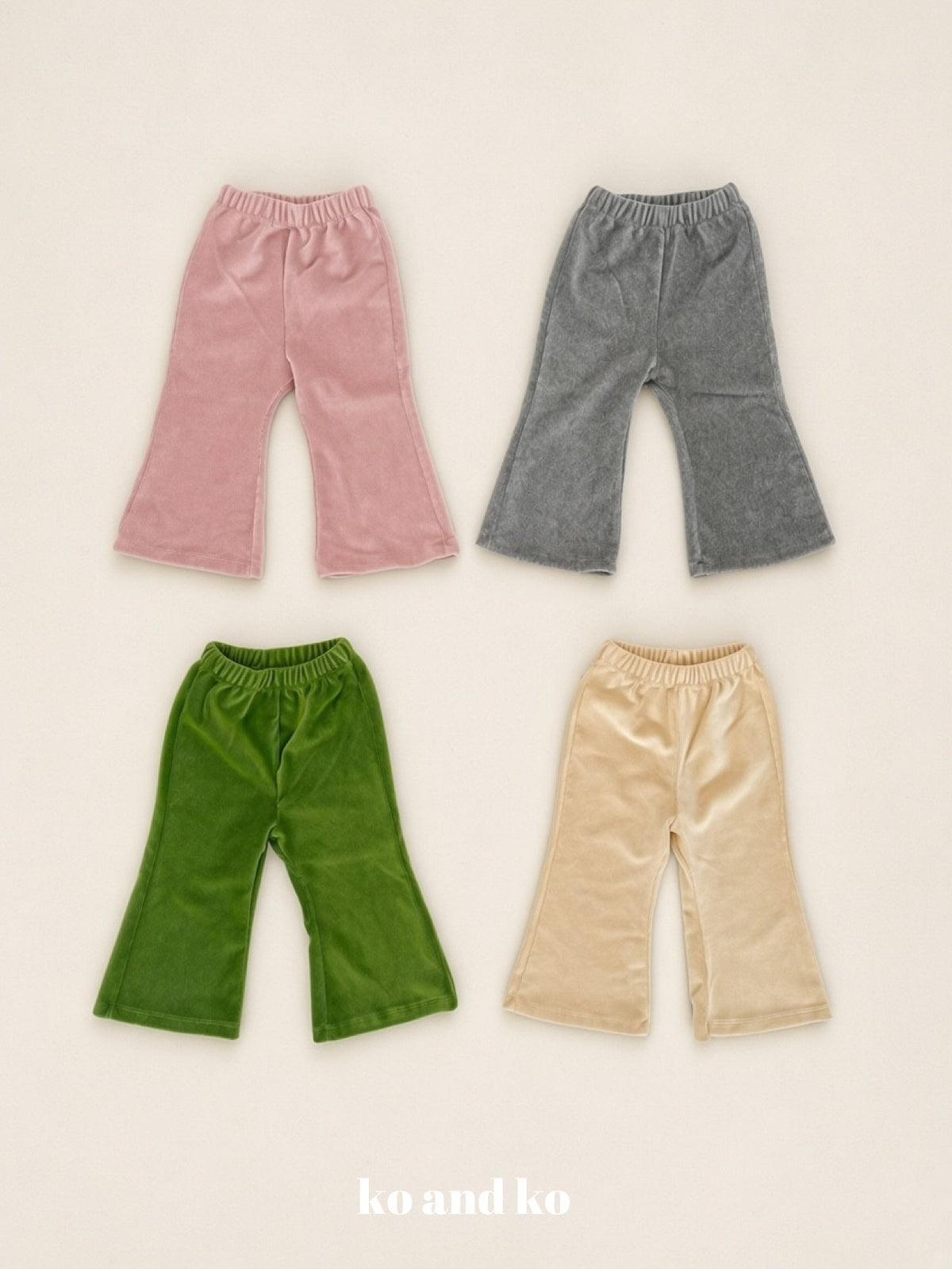 Ribbed Bootcut Pants-ko and ko-5