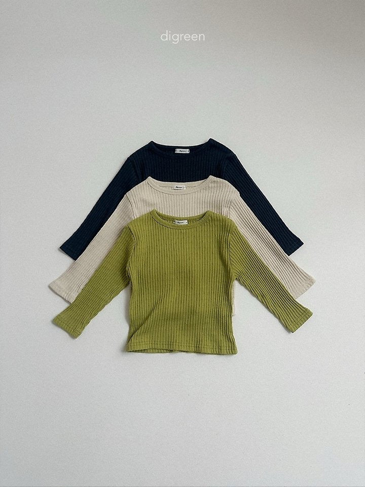 bella rib tee-digreen-22