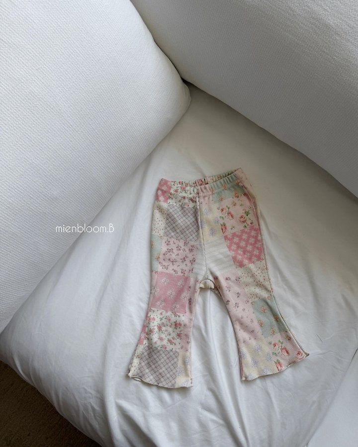 Patch Bootcut Pants-mienbloom.B-40