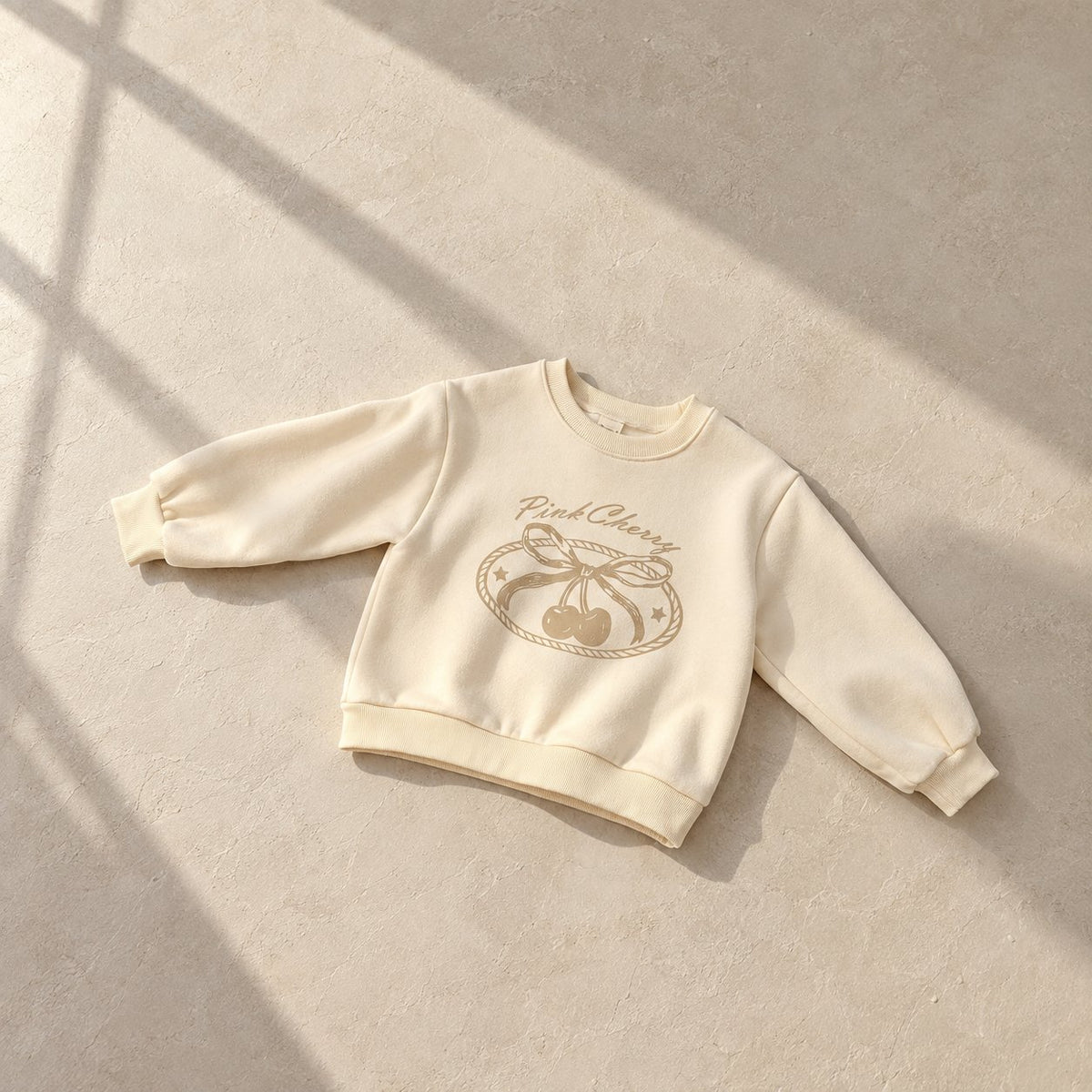 Cherry Print Brushed Tee-FLOWER.J-1