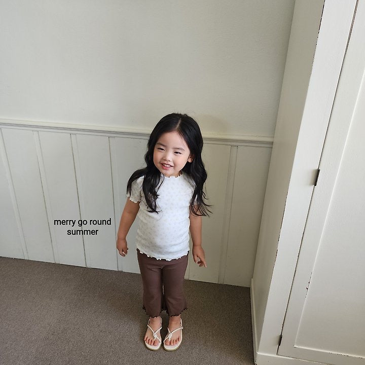 shirring frill tee / merry go round -52