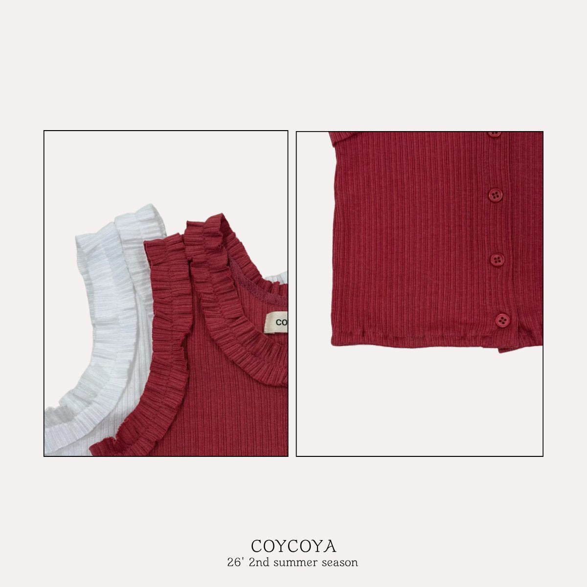 Dahlia Shirring Sleeveless Top-COYCOYA-2-12