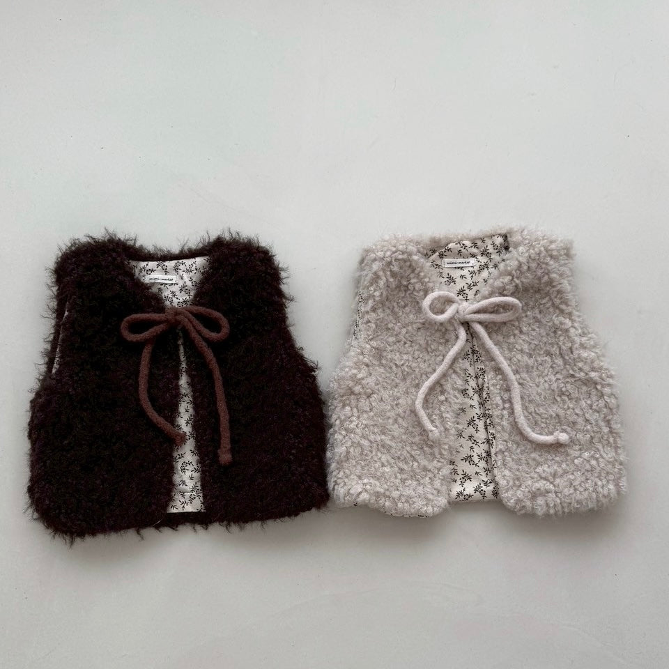 ｜即納｜ribbon fur vest / mimi market