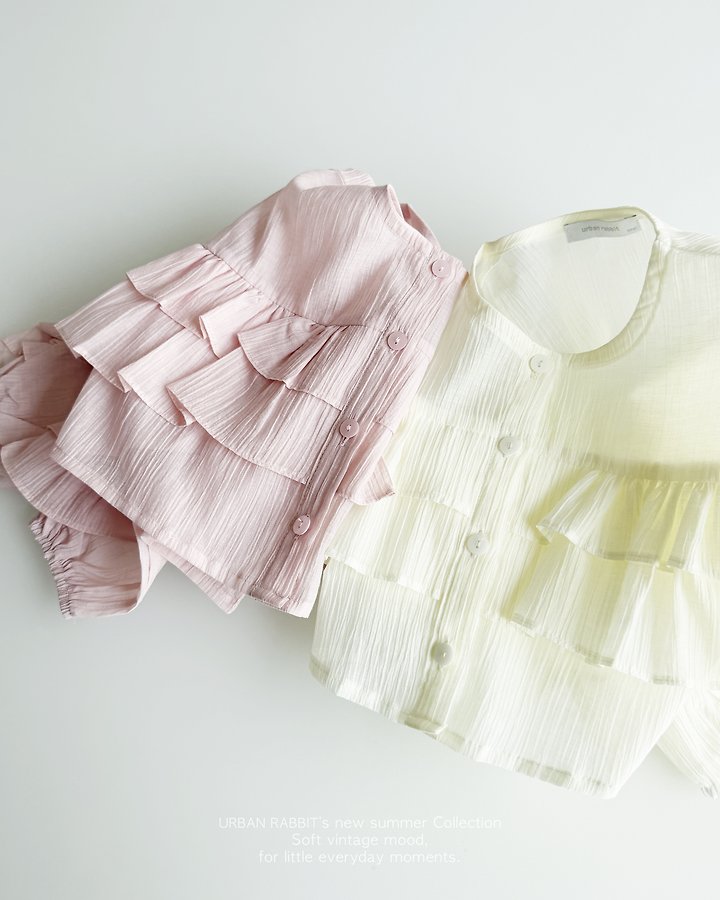 Ruffle Crop Shirt -URBAN RABBIT-2