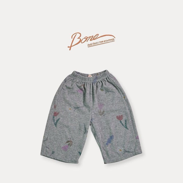 Cray Flower 7/10 Wide Pants / boneoune -60