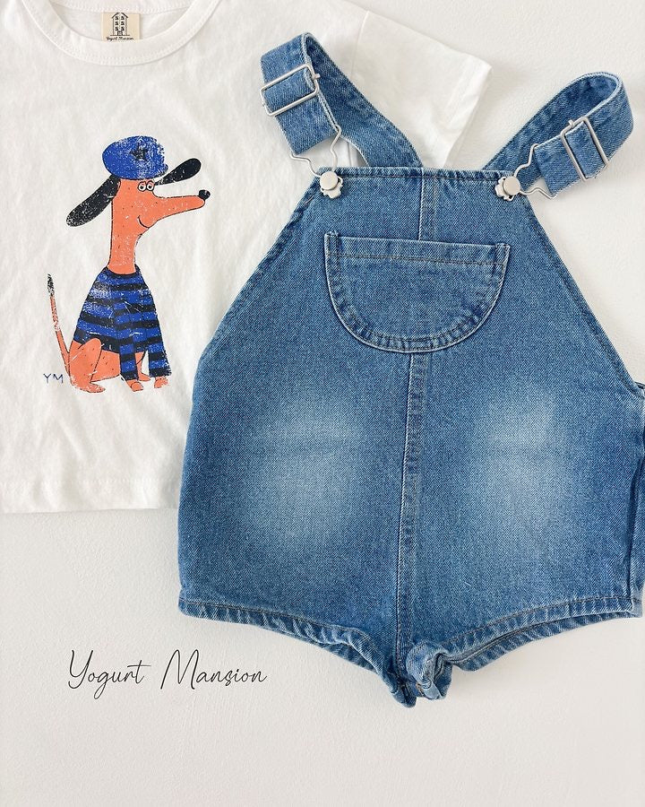 Denim Overall Shorts-yogurt mansion-37
