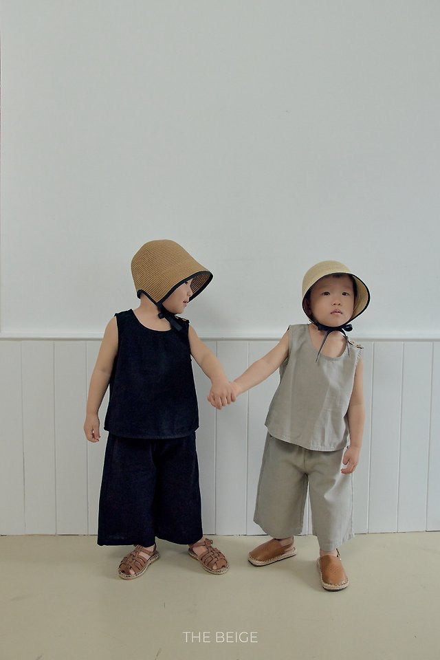 linen wide pants / the beige -10