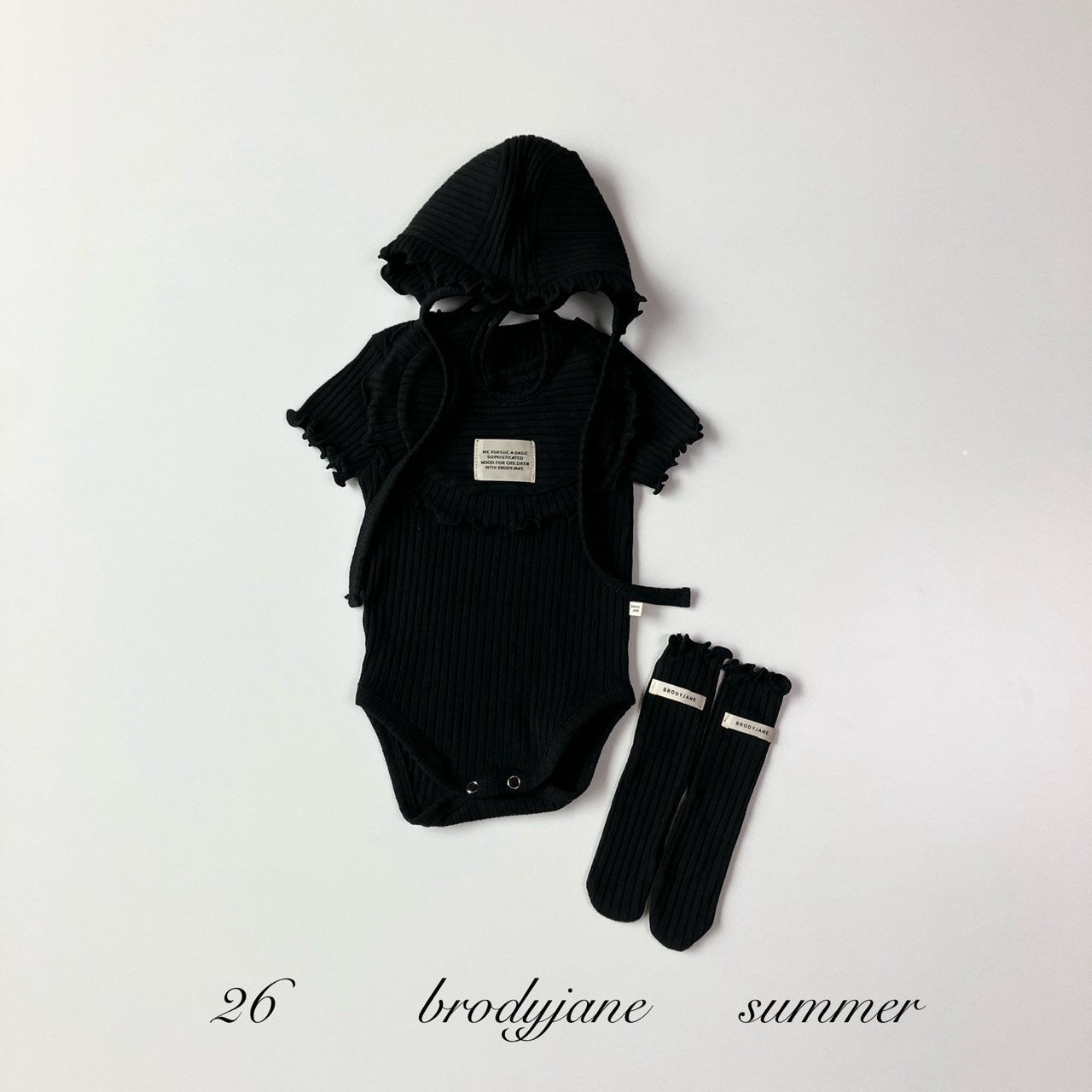 ●｜即納｜black frill bodysuits/brodyjane