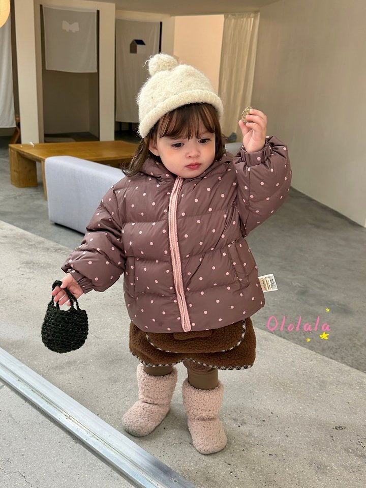 Chocolate Latte Down Padded Jacket-ololala-4