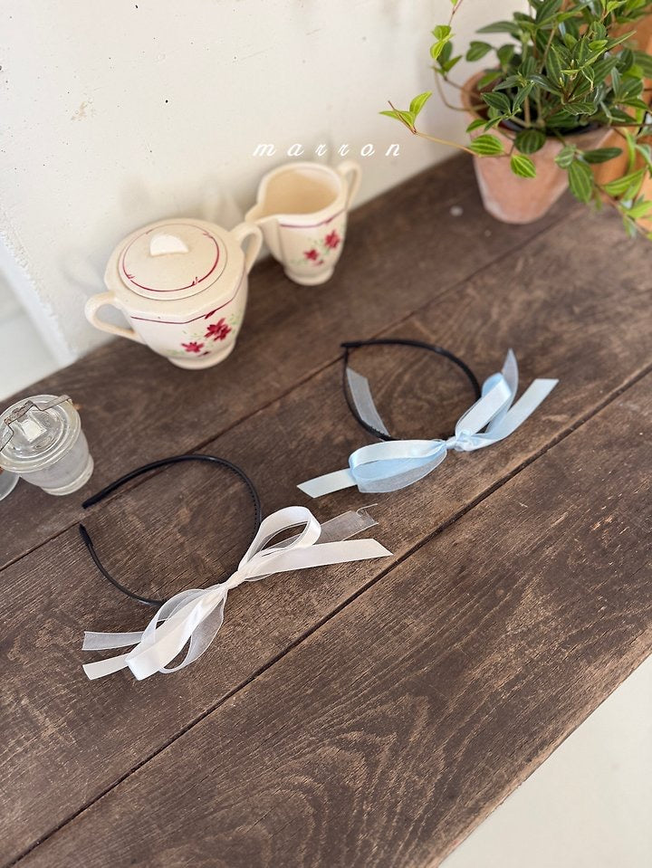 ribbon hairband-marron-52