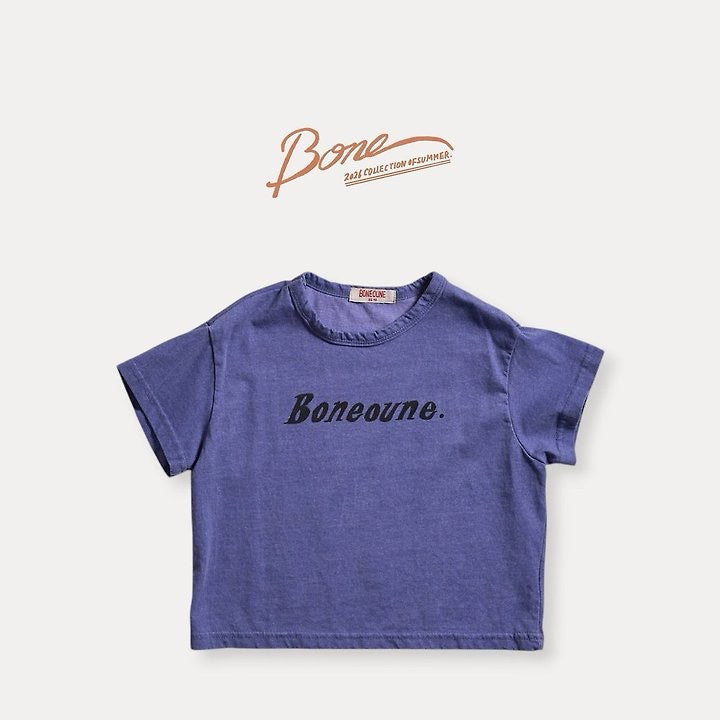 Letter Pigment t shirts / boneoune - 45