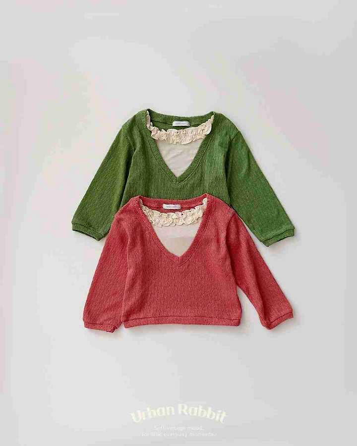 Deep V Frill Knit-urban rabbit-21