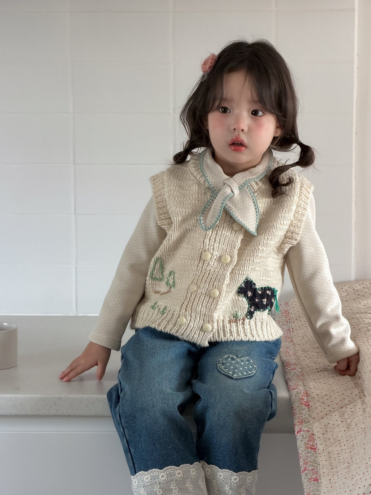 Horse Knit Vest-aiai-65