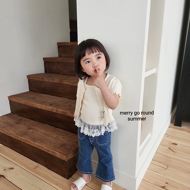 Pocket Bootcut Pants / merry go round -22